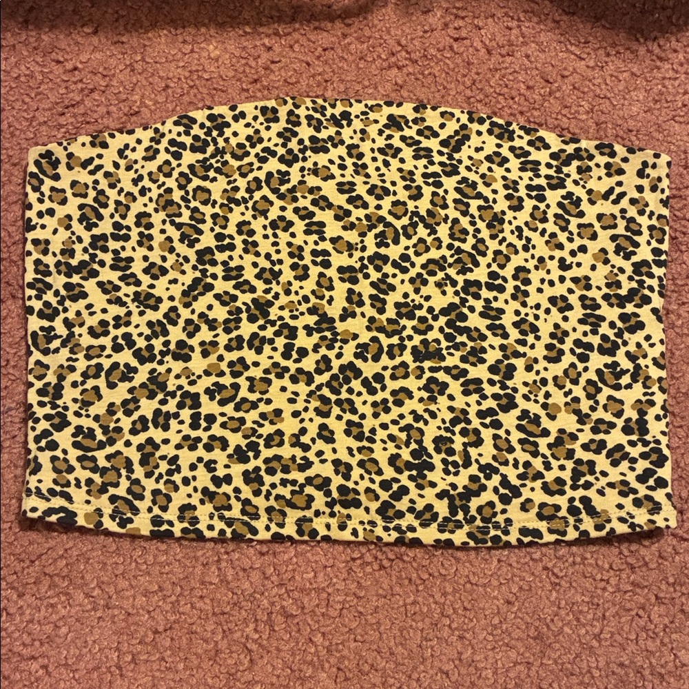 Garage Leopard Print Tube Top